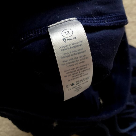 Ivivva Joggers Navy Blue - Picture 5 of 5